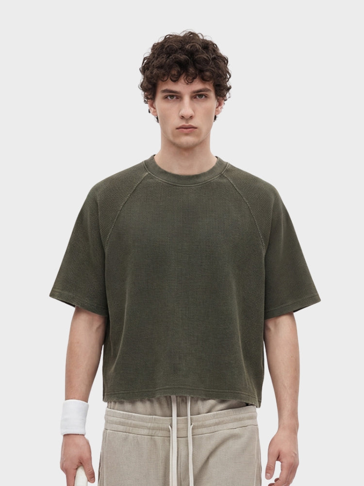 DCRB Boxy Fit Waffle Knit Tee