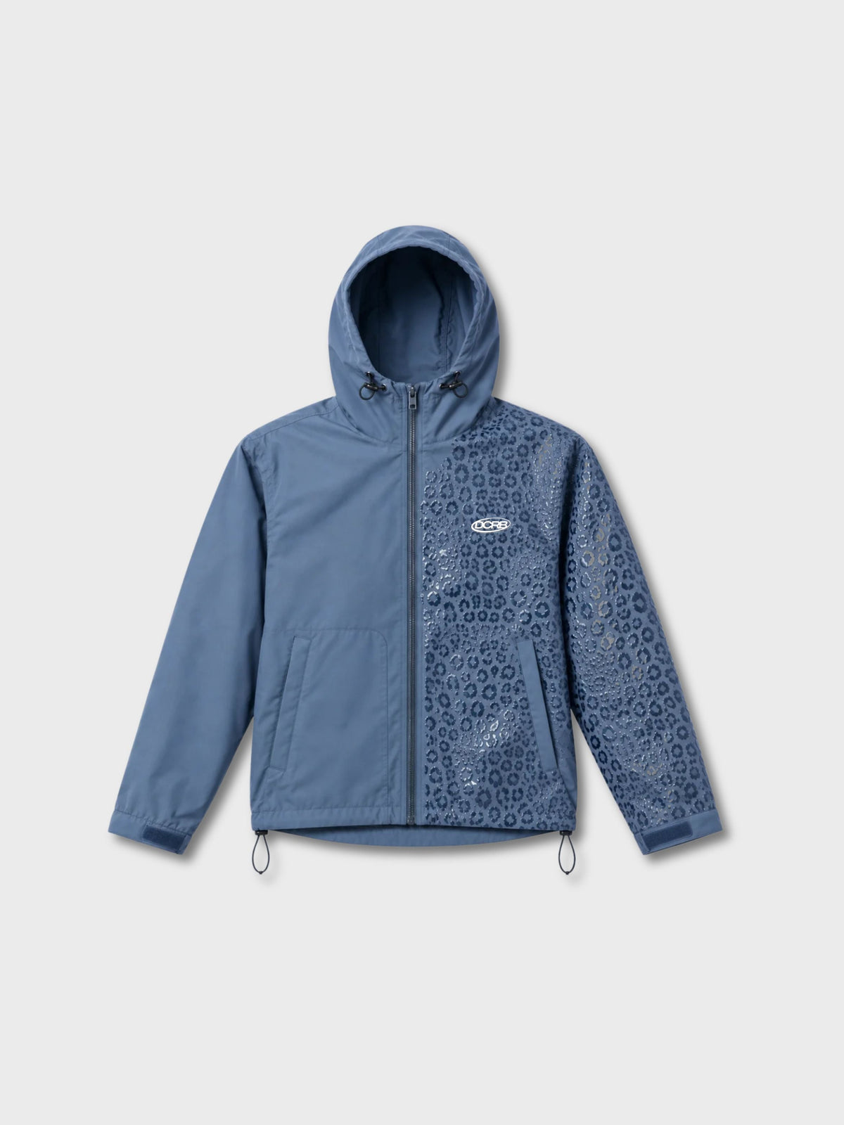 DCRB Dark Green Water Reactive Cheetah Rain Jacket