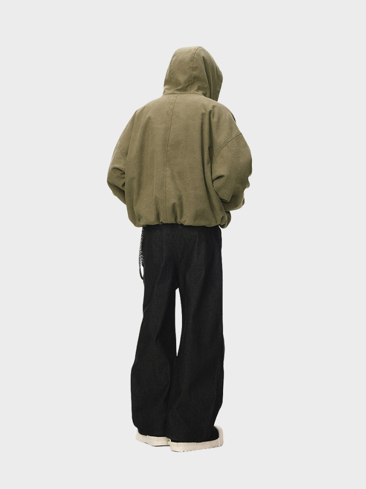 DCRB Boxy Teddy Fleece Zipper with Hoodie