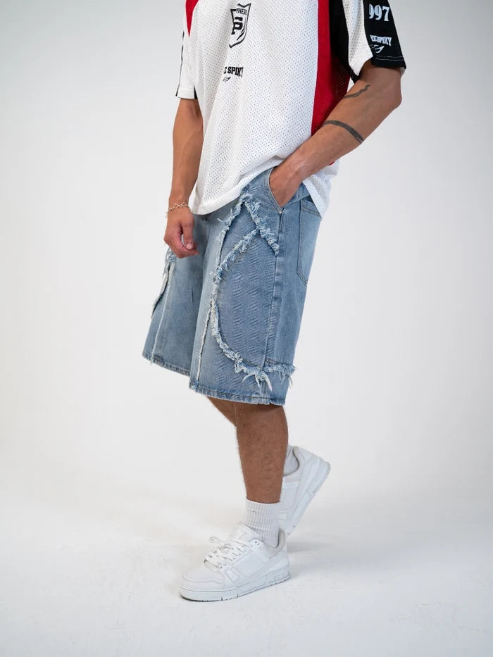 DCRB Distressed Street Denim Jorts