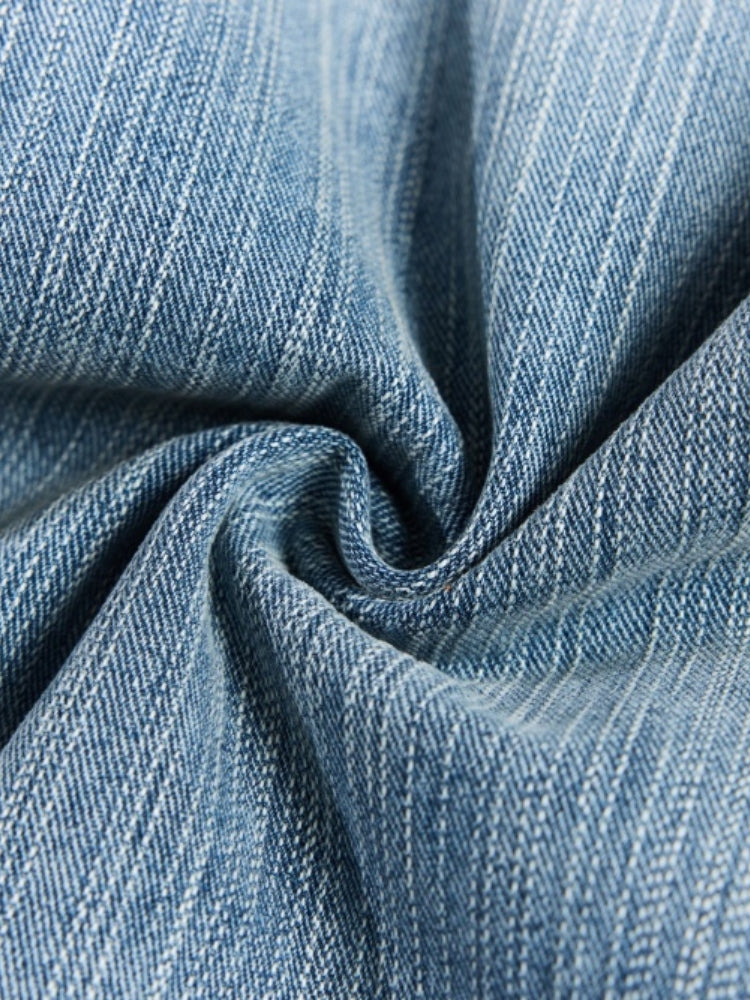 DCRB Baggy Washed Flower Denim Jeans