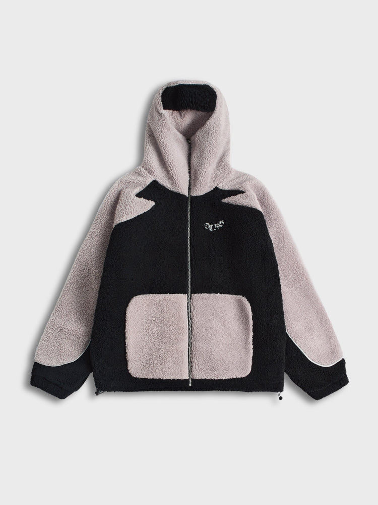 ☆ ☆ Here is the Black and White CKJ Sherpa Sadd DCRB - Black & Grey Sherpa Ninja Fleece