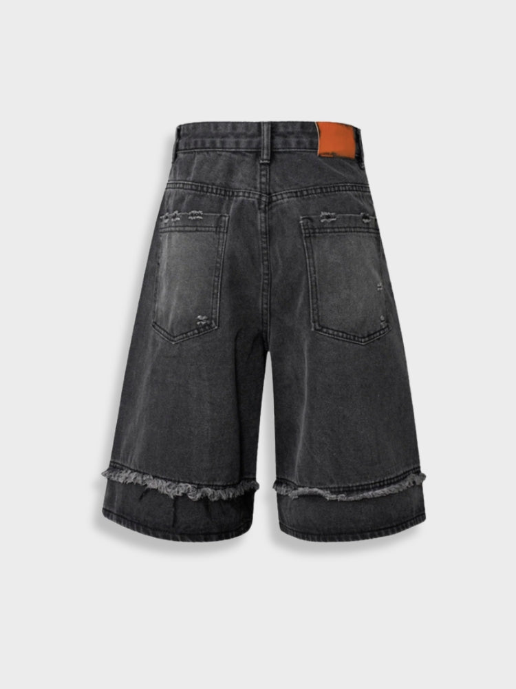 DCRB Distressed Street Denim Shorts