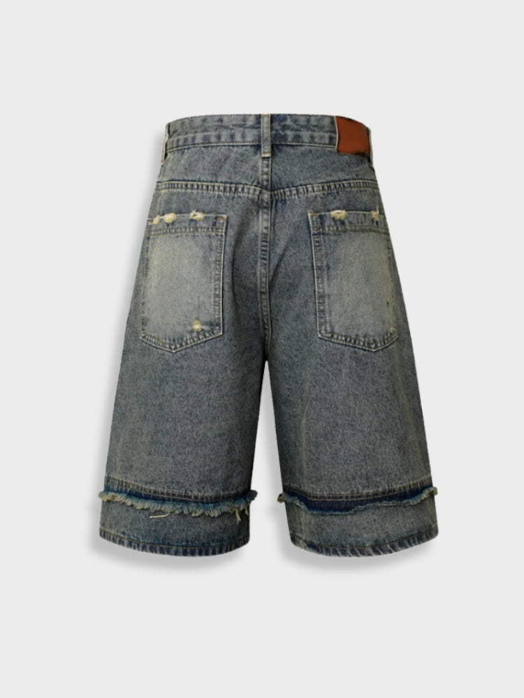 DCRB Distressed Street Denim Shorts