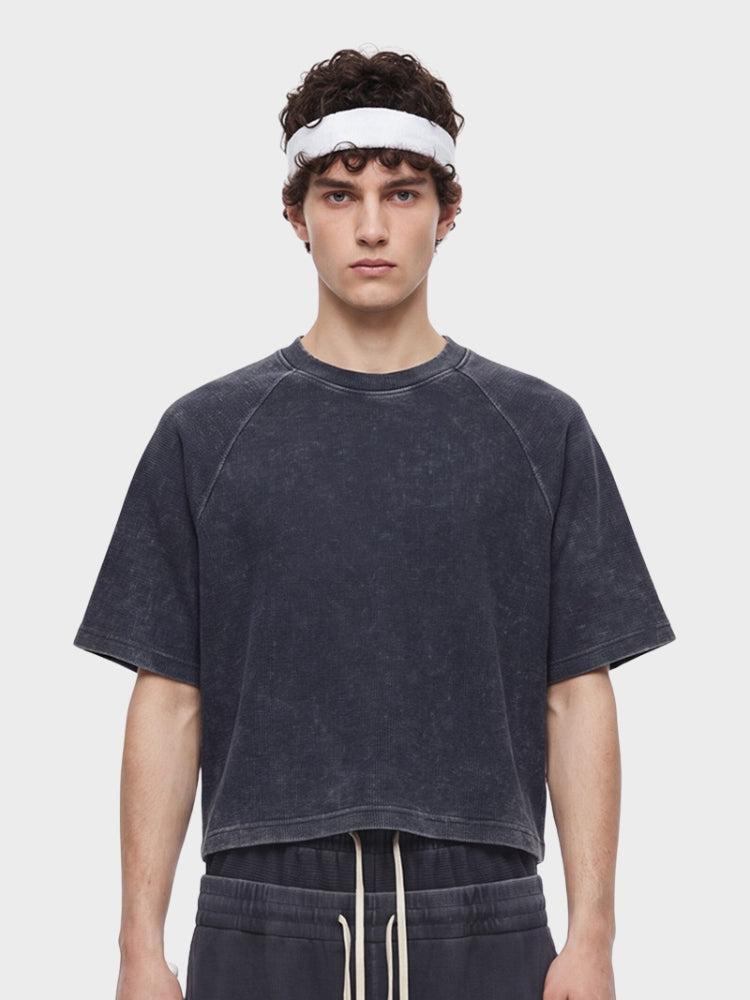 DCRB Boxy Fit Waffle Knit Tee