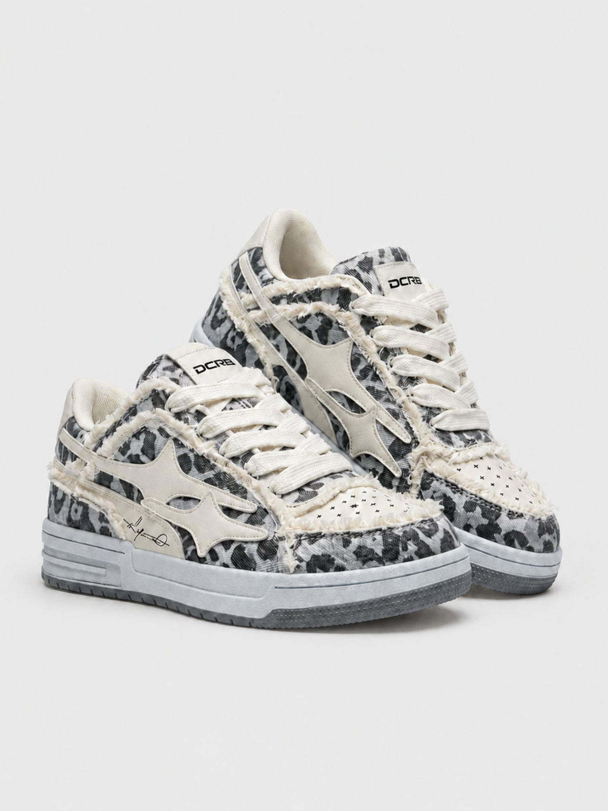 DCRB Bone Leopard Sneakers
