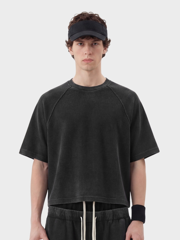DCRB Boxy Fit Waffle Knit Tee