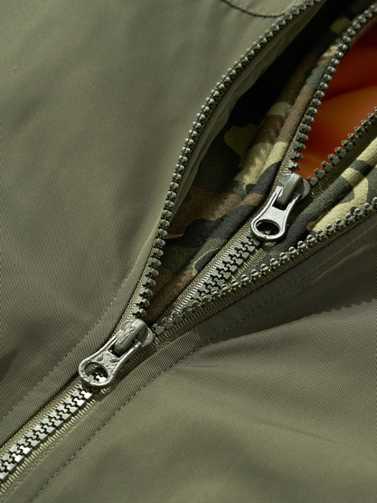 DCRB Reversable Camo Baseball Jacket