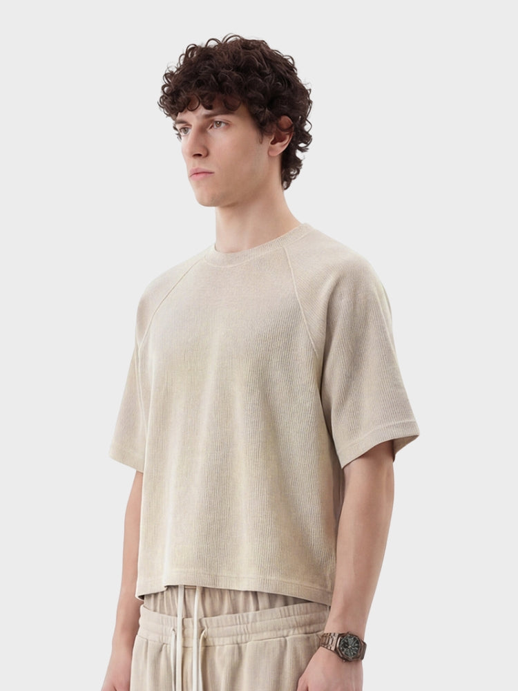 DCRB Boxy Fit Waffle Knit Tee