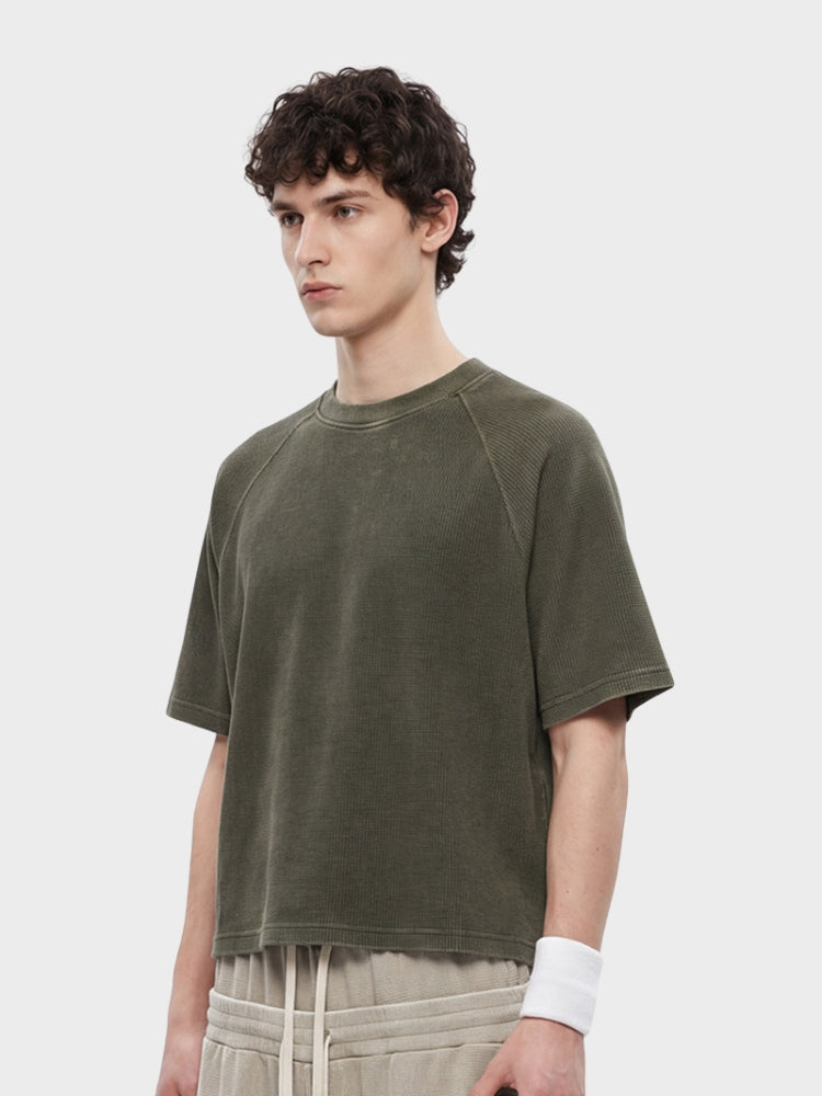 DCRB Boxy Fit Waffle Knit Tee
