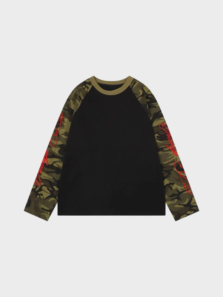 DCRB Camo Raglan Longsleeve