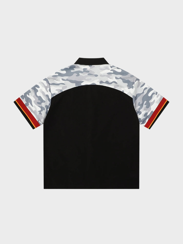 DCRB Camo Football Mesh Tee