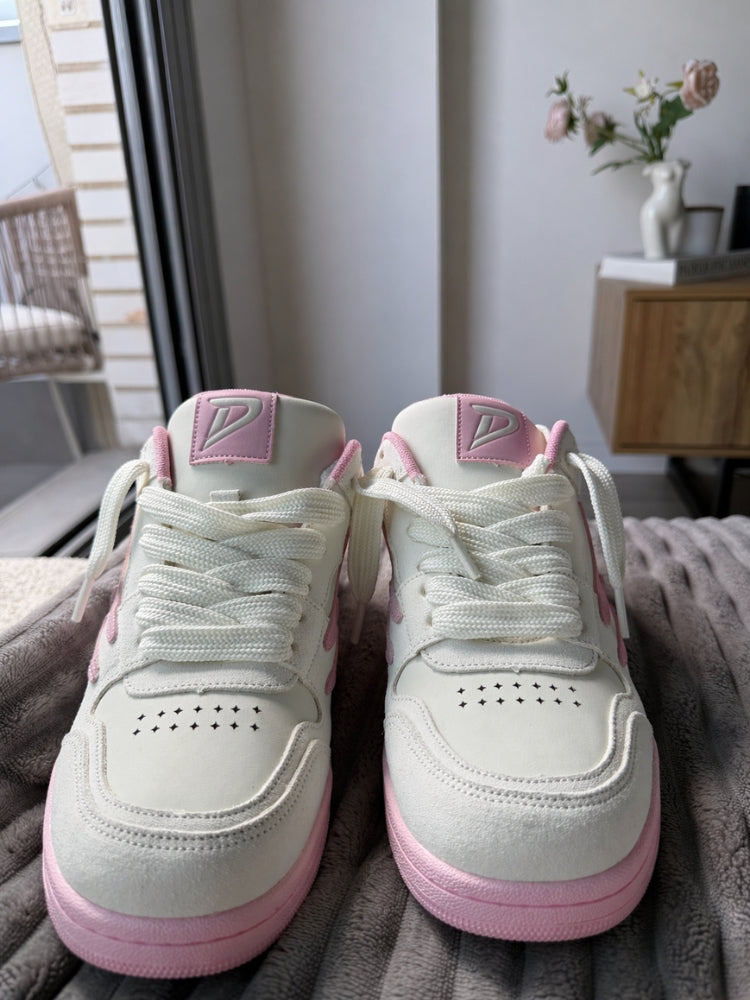 DCRB Blush Suede Sneakers