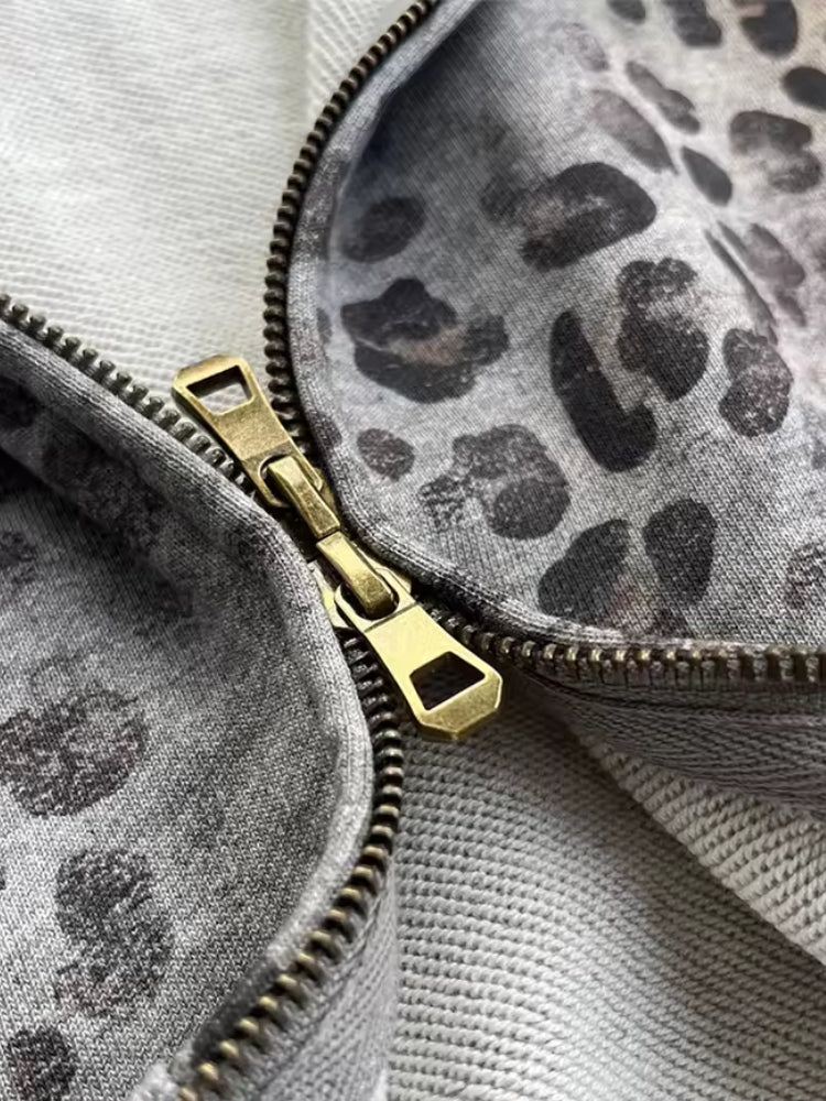 DCRB Leopard Vintage 400 GSM Washed Hoodie