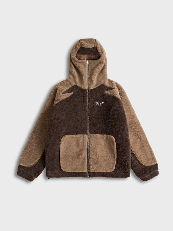 DCRB - Dark & Light Brown Sherpa Ninja Fleece