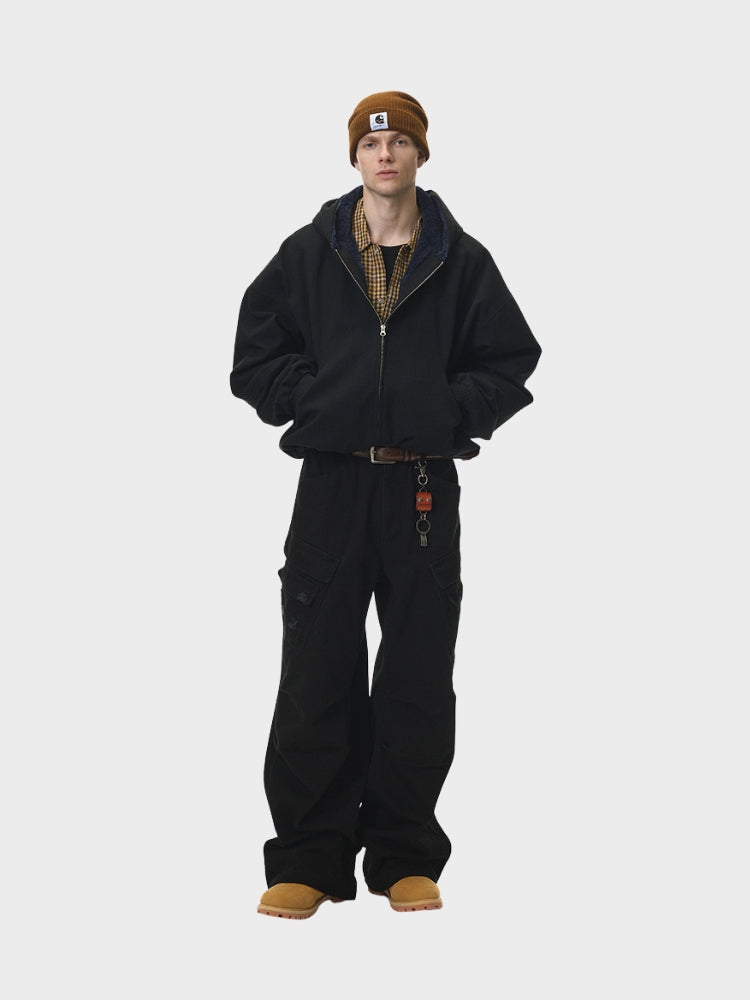 DCRB Boxy Teddy Fleece Zipper with Hoodie