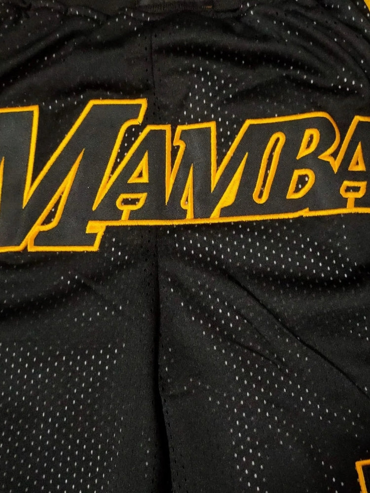 lakers black mamba jersey shorts