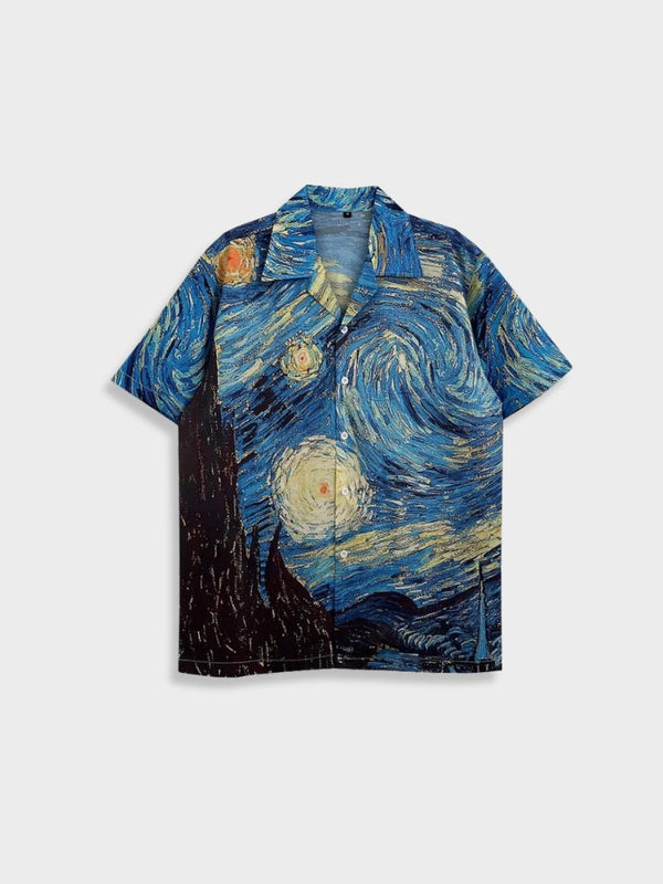 Van Gogh - Starry Night Retro Blouse