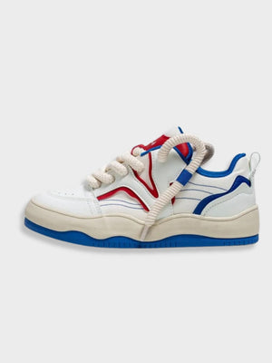 White / Blue
