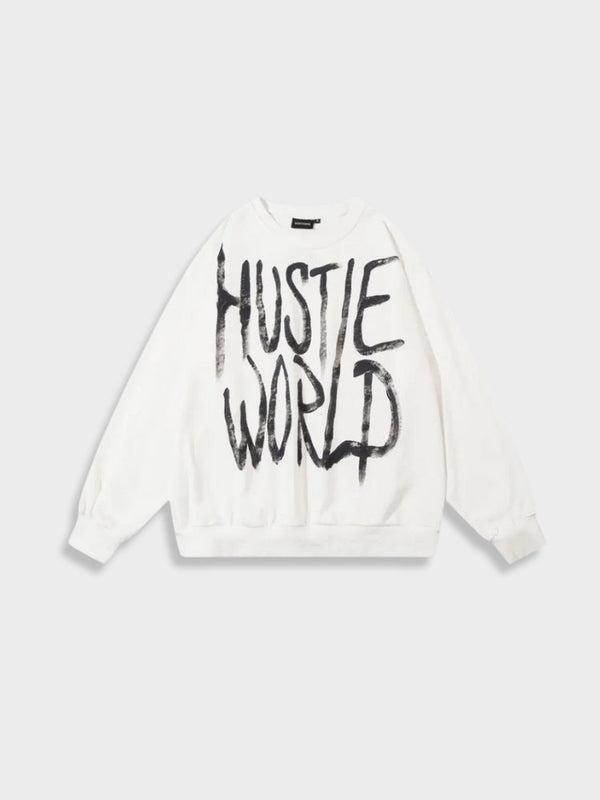 Hustle World Pullover