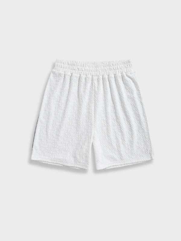 Geometric White Shorts Ibiza